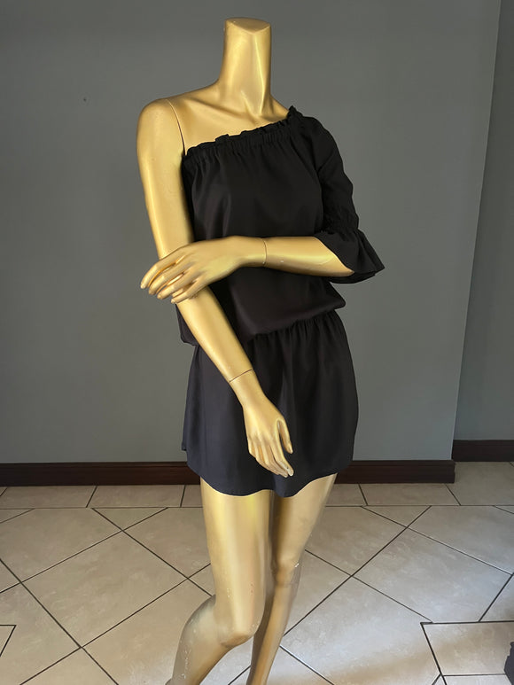 Boutique Collection - One Shoulder Black Dress - XS