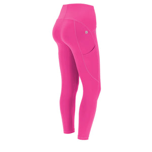 Freddy Supersfit Leggings 7/8 High Waist - Fluo Fuchsia