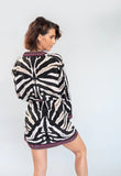 Luxury Silk Crepe - Cheeky Zebra Kimono