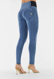 Freddy WR.UP High waist push up and stretch bands  - Clear jeans -Seams on tone - Last Size Left X-Large