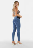 Freddy WR.UP High waist push up and stretch bands  - Clear jeans -Seams on tone - Last Size Left X-Large