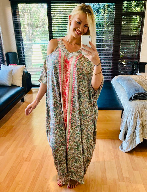 Cold Shoulder Kaftan