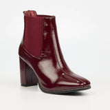 Lilah Ankle Boots - Wine - lasts pairs 5, 7 & 8