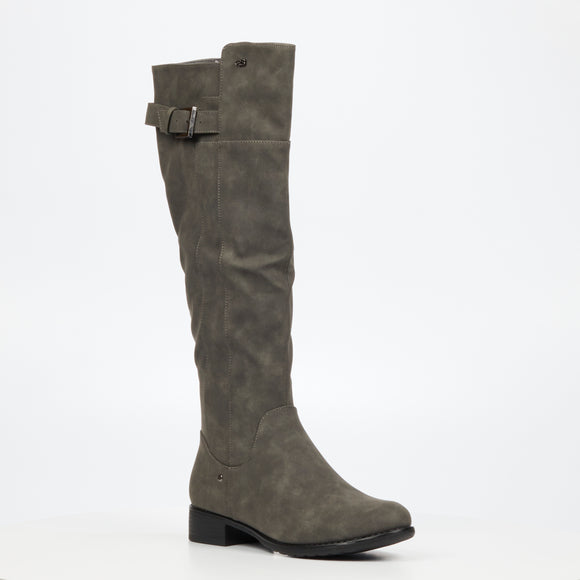 Rebel long Boots - Charcoal - Last Sizes Left 3, 5 & 7