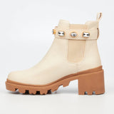 Blink Ankle Boots - Bone