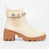 Blink Ankle Boots - Bone